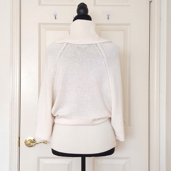 NWOT. Express Design Studio Wool Blended Wide Half Sleeve and High Neck Sweater. - Picture 2 of 6